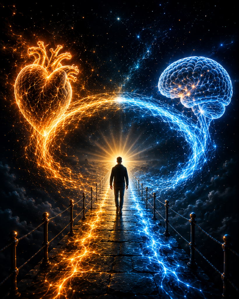 Un camino entre el corazón y la mente, hacia un horizonte luminoso